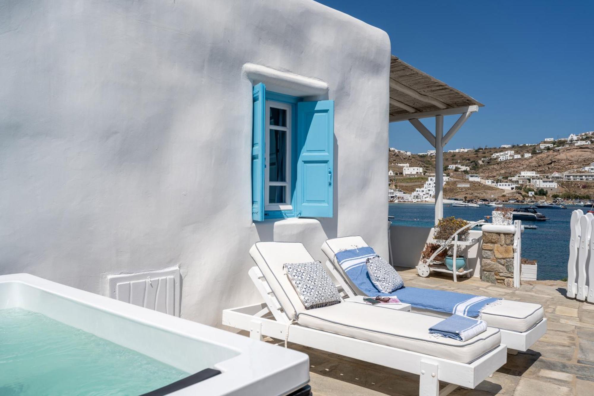 Luxury Sea House By Blue Waters Mykonos Villa Ornos  Buitenkant foto