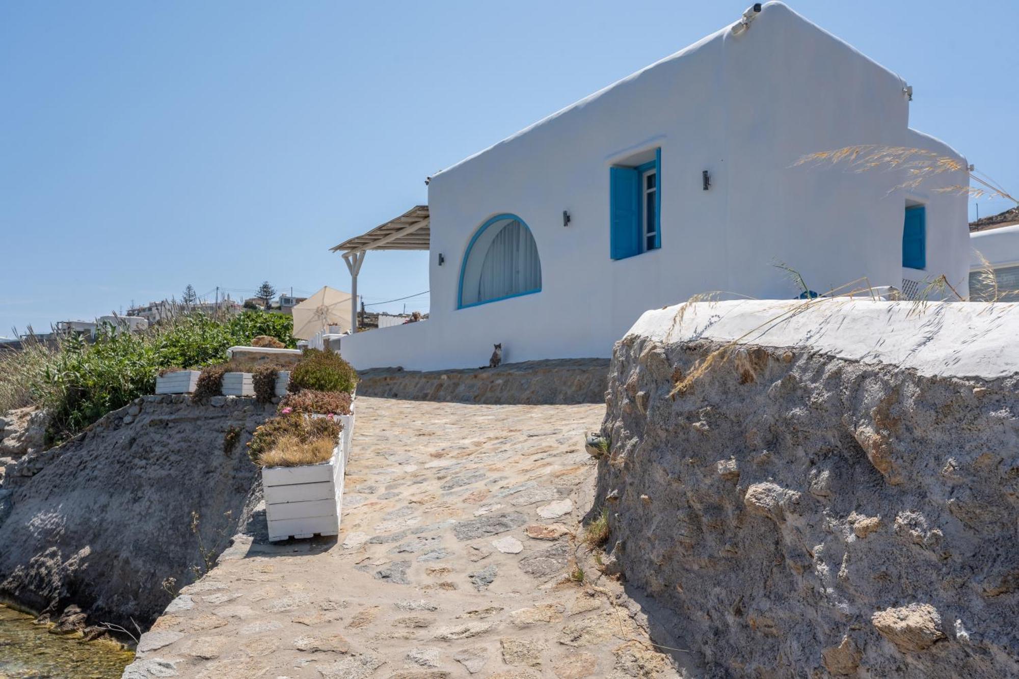 Luxury Sea House By Blue Waters Mykonos Villa Ornos  Buitenkant foto