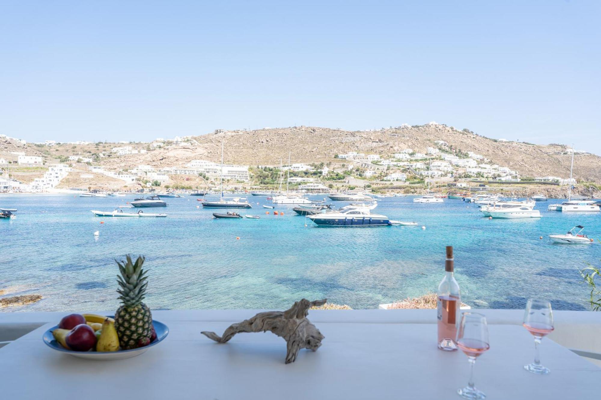 Luxury Sea House By Blue Waters Mykonos Villa Ornos  Buitenkant foto