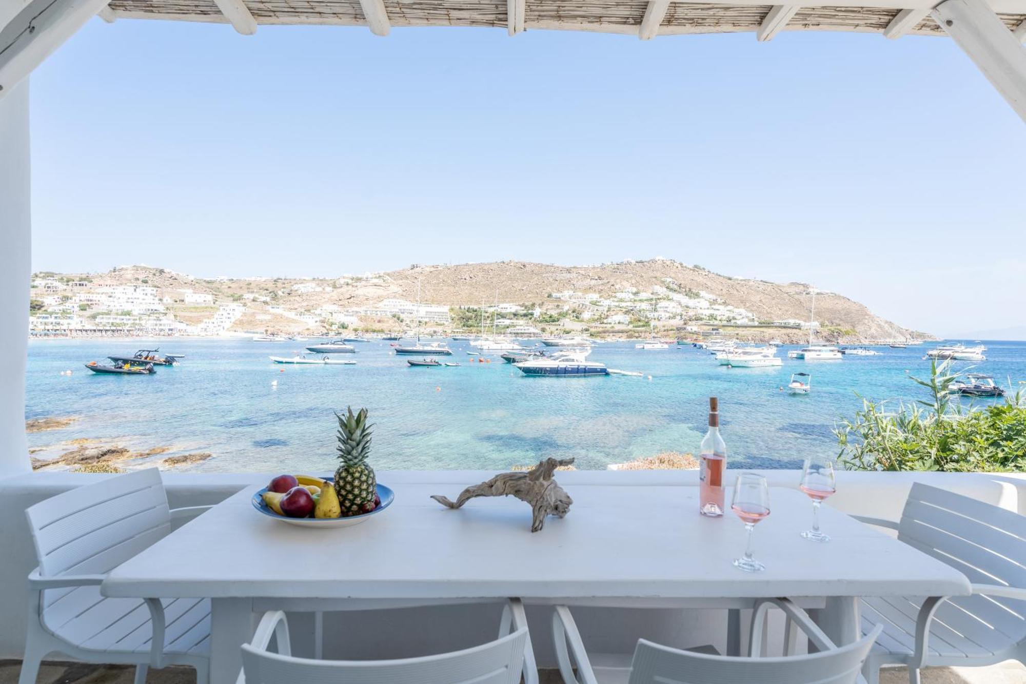 Luxury Sea House By Blue Waters Mykonos Villa Ornos  Buitenkant foto
