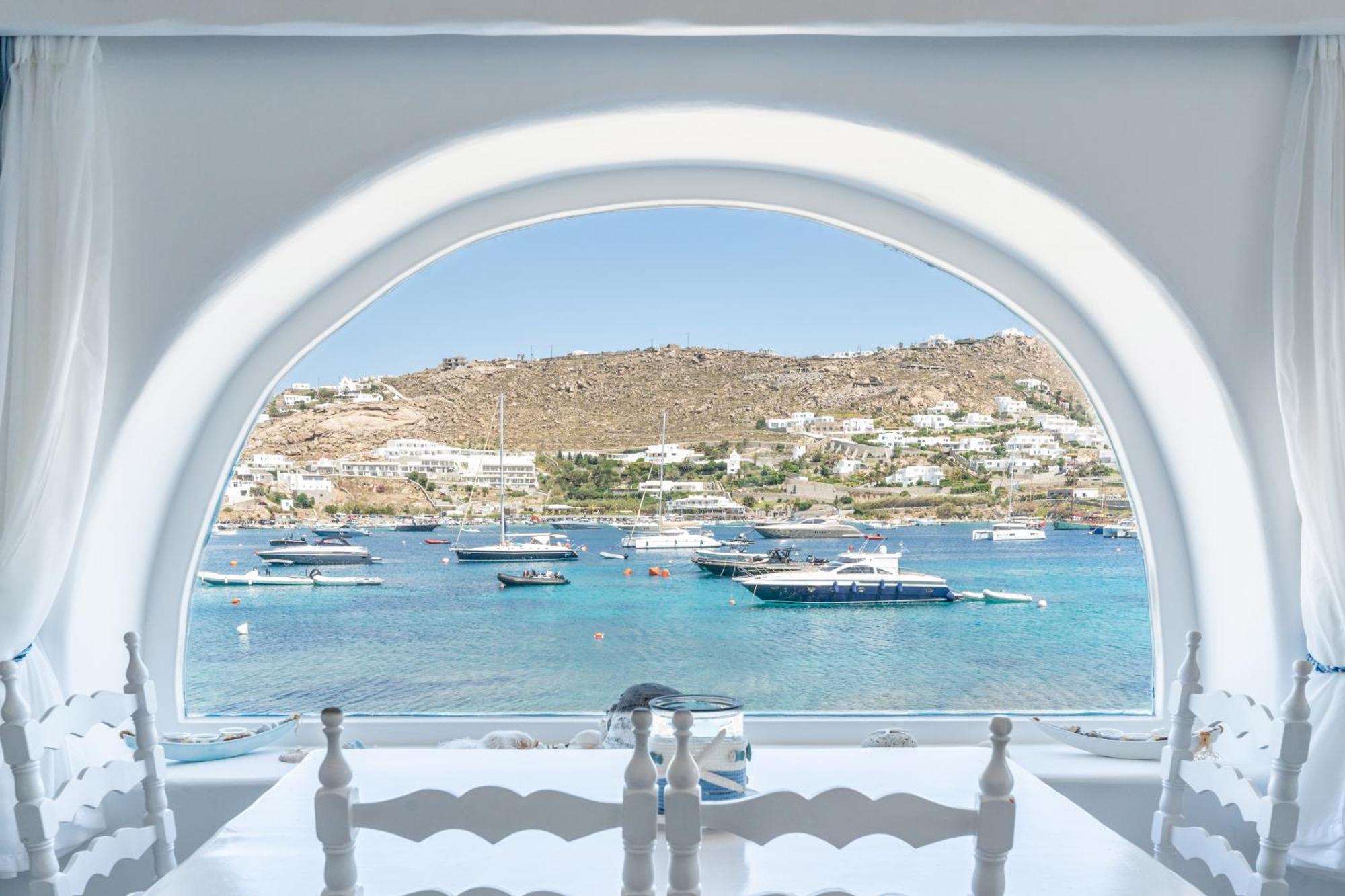 Luxury Sea House By Blue Waters Mykonos Villa Ornos  Buitenkant foto
