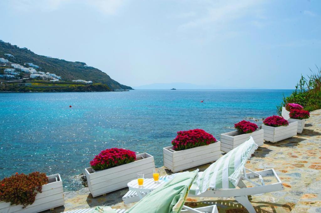 Luxury Sea House By Blue Waters Mykonos Villa Ornos  Buitenkant foto
