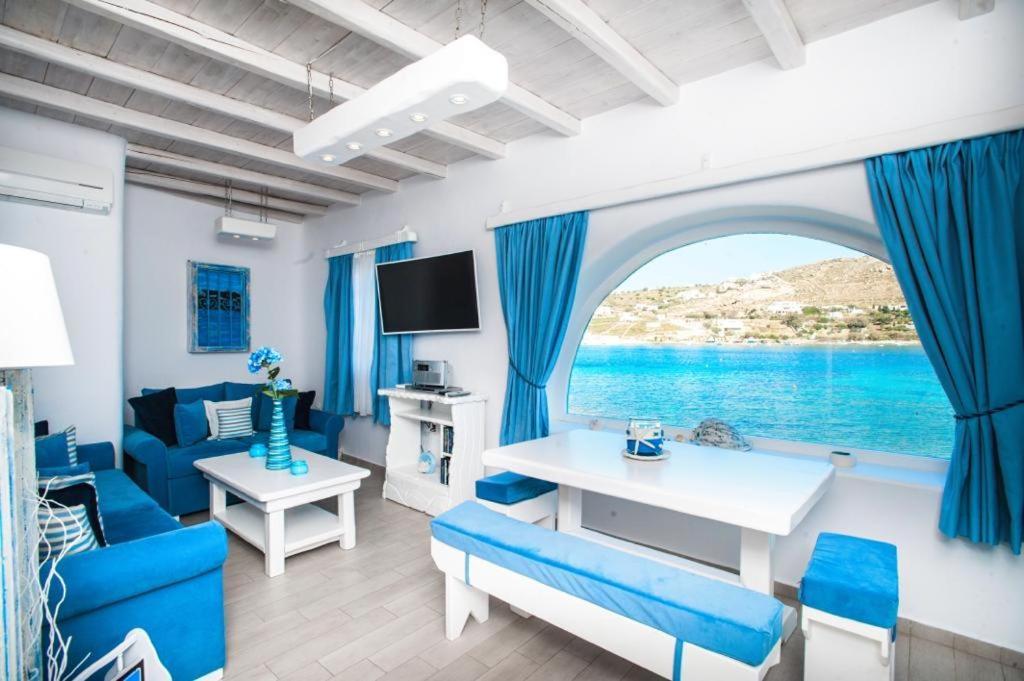 Luxury Sea House By Blue Waters Mykonos Villa Ornos  Buitenkant foto