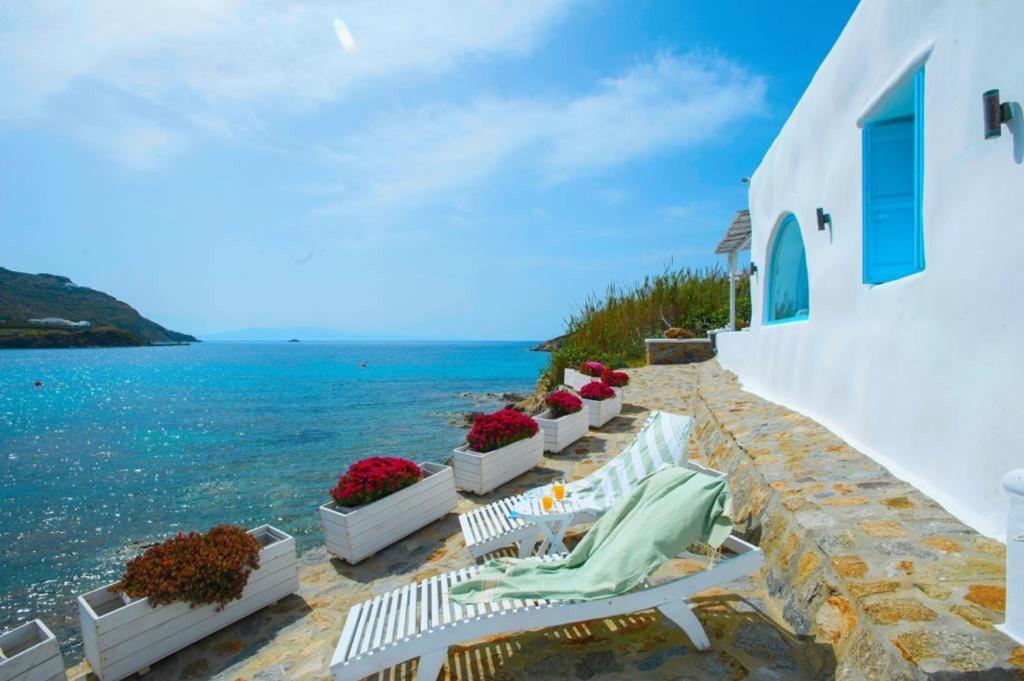 Luxury Sea House By Blue Waters Mykonos Villa Ornos  Buitenkant foto
